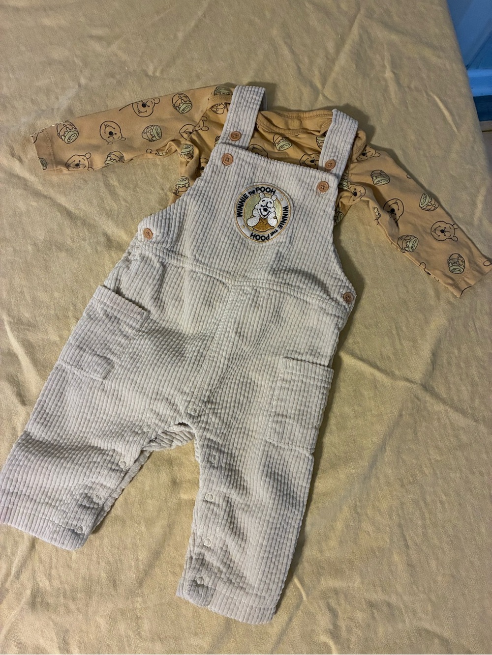Disney Winnie the Pooh 12 month Corduroy Baby Overalls